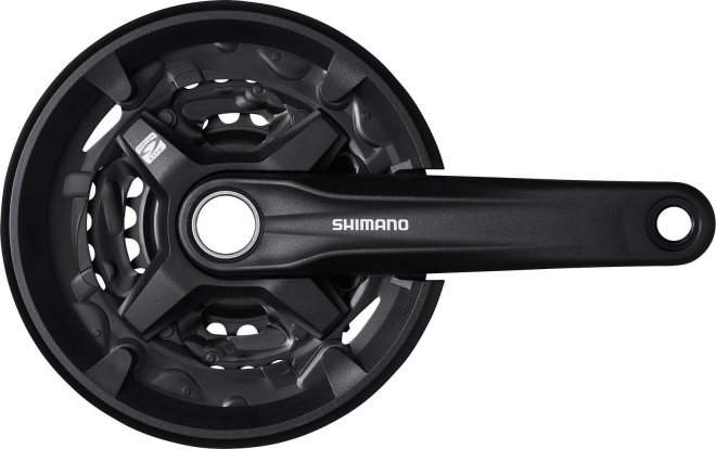 Система с интегрированным валом Shimano Alivio FC-MT210-3, длина шатунов 175 мм, набор звёзд 40-30-22T