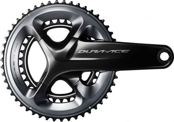 Система с интегрированным валом Shimano Dura-Ace FC-R9100, длина шатунов 172.5 мм, набор звёзд 52-36T