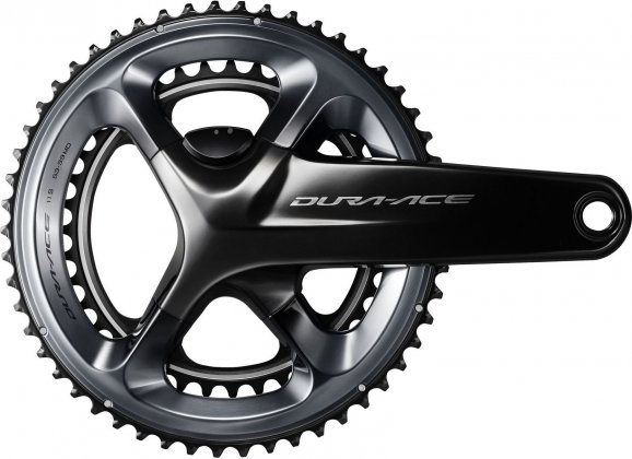 Система с интегрированным валом Shimano Dura-Ace FC-R9100-P, длина шатунов 170 мм, набор звёзд 53-39T