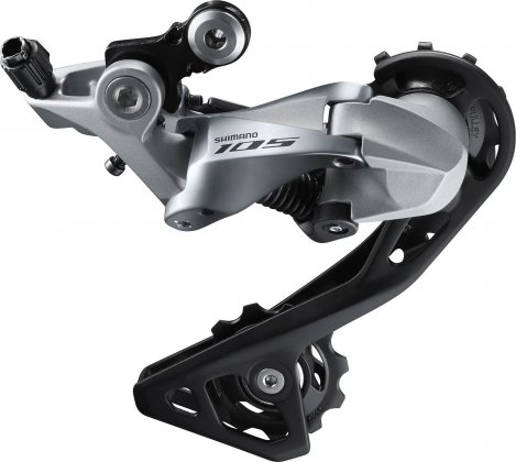 Переключатель скоростей задний Shimano 105 RD-R7000-GS, серебристый Silver