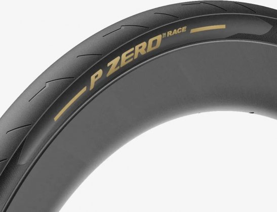 Покрышка Pirelli P Zero Race, 700x26C, чёрная с золотистой надписью Gold