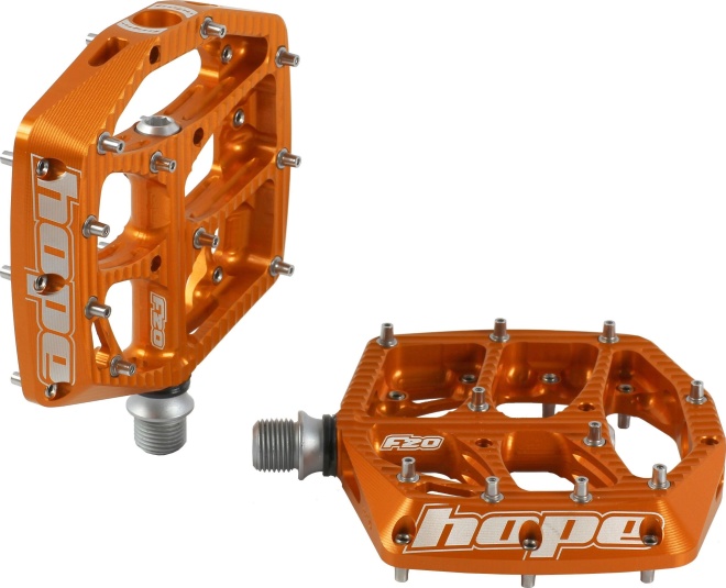 Педали-платформы Hope F20 Pedals Pair, оранжевые Orange