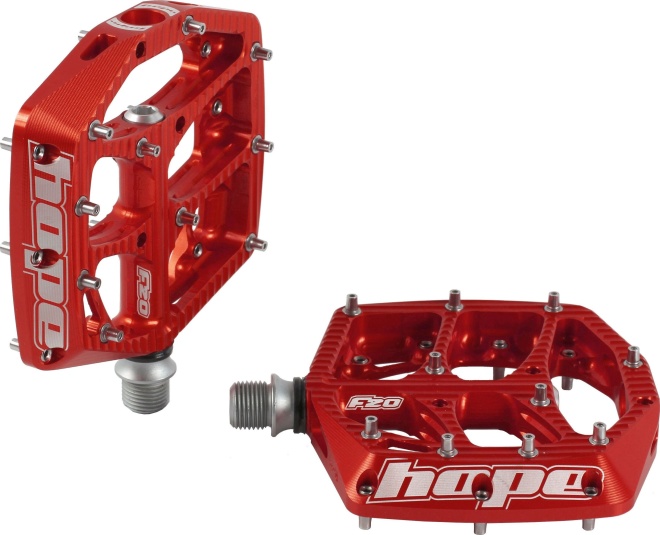 Педали-платформы Hope F20 Pedals Pair, красные Red