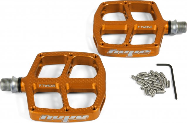 Педали-платформы Hope Kids F12 Flat Pedal, оранжевые Orange