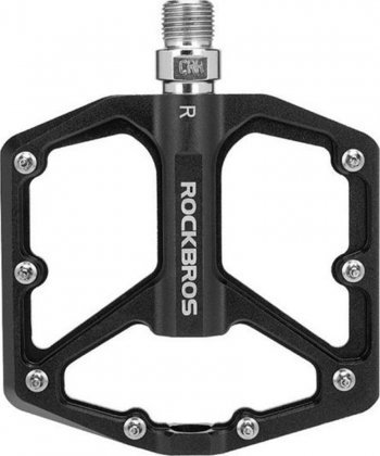 Педали-платформы RockBros Bicycle Non-slip Aluminum Alloy Pei Lin Pedal, чёрные Black