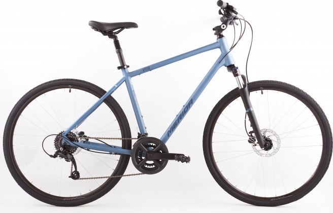 Велосипед Merida Crossway 50 (2023) Matte Steel Blue/Dark Blue