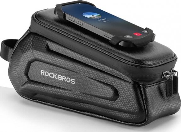 Сумка на раму RockBros MTB Road Bike Phone Holder Case Front Frame Top TubeBag Hard Shell 1.5L