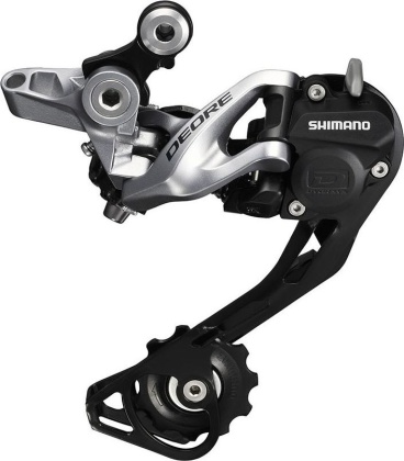 Переключатель скоростей задний Shimano Deore RD-M615-SGS, серебристый