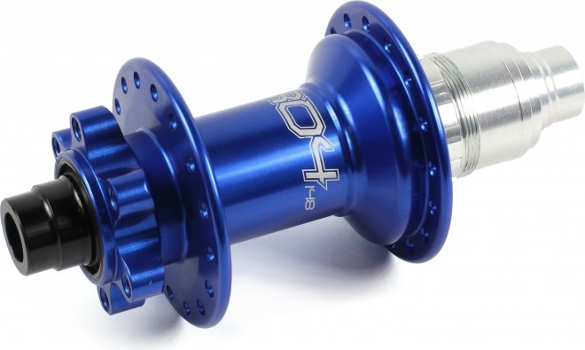 Втулка задняя Hope Pro 4 Rear Disc Hub XD, 32 отверстия под спицы, под ось 12 мм, ширина 148 мм, синяя Blue