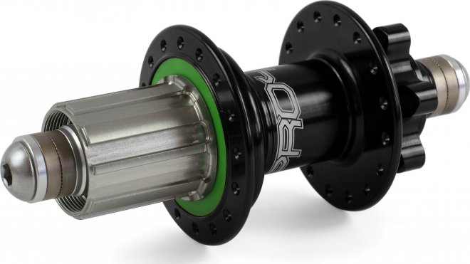 Втулка задняя Hope Pro 4 Rear Disc Hub Steel, 32 отверстия под спицы, ось на болтах 10 мм, ширина 135 мм, чёрная Black