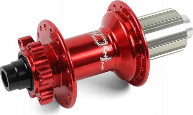 Втулка задняя Hope Pro 4 Rear Disc Hub Steel, 32 отверстия под спицы, под ось 12 мм, ширина 148 мм, красная Red
