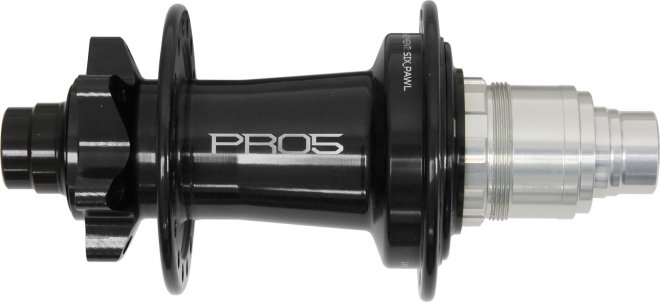 Втулка задняя Hope Pro 5 Rear Disc Hub, 32 отверстия под спицы, под ось 12 мм, ширина 148 мм, под кассету SRAM XD, чёрная Black