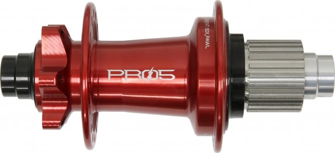 Втулка задняя Hope Pro 5 Rear Disc Hub, 32 отверстия под спицы, под ось 12 мм, ширина 148 мм, под кассету Shimano MicroSpline, для E-Bike, красная Red