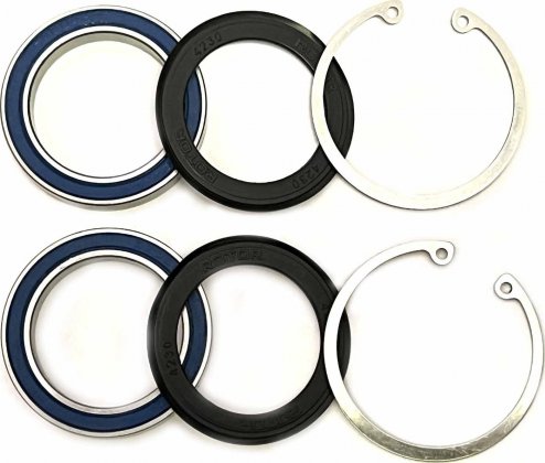 Каретка под запрессовку Rotor BB30 Bearing Set Steel, чёрная Black