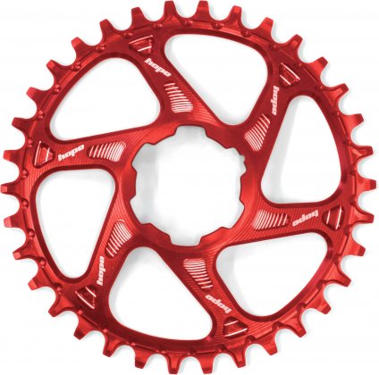 Звезда передняя Hope Spiderless Chainring 36T, красная Red