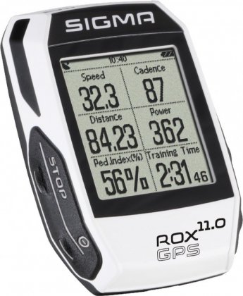 Велокомпьютер беспроводной с пульсометром Sigma Sport Rox 11.0 GPS Basic, белый White