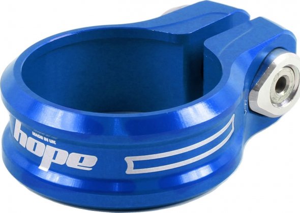 Хомут для подседельного штыря Hope Seat Clamp Bolt, диаметр 31.8 мм, синий Blue