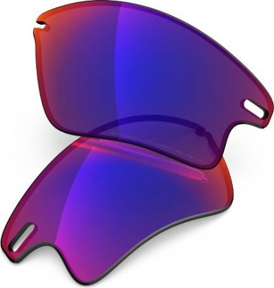 Линзы для очков съёмные Oakley Fast Jacket XL Replacement Lenses, сине-красные OO Red Iridium Polarized