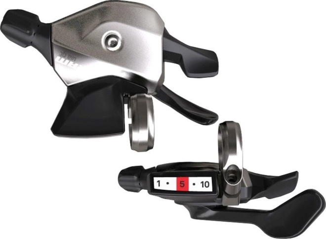 Комплект манеток SRAM Via GT Trigger, с тросами, серый Grey