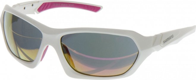 Очки спортивные Shimano CE-S41X, бело-розовые White/Pink