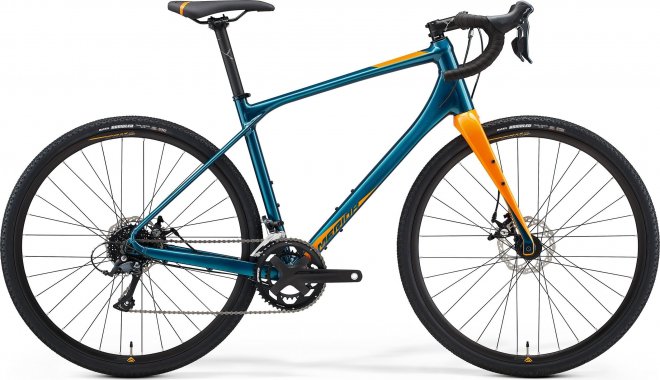 Велосипед Merida Silex 200 (2021) Teal Blue/Orange