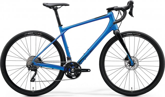 Велосипед Merida Silex 400 (2020) Matte Medium Blue/Blue