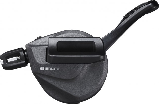 Манетка левая Shimano Deore XT SL-M8100-IL, c тросом и оплёткой