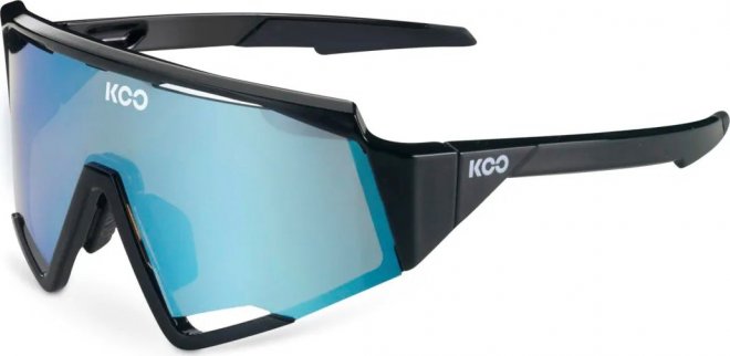Очки спортивные Koo Spectro, чёрные с голубой линзой Black/Turquoise