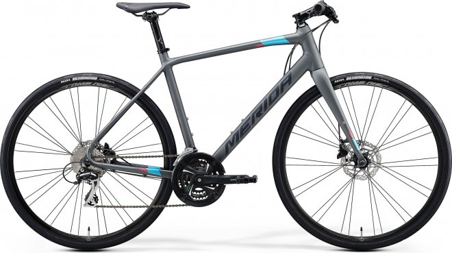 Велосипед Merida Speeder 100 (2020) Matte Dark Grey/Blue/Pink/Black