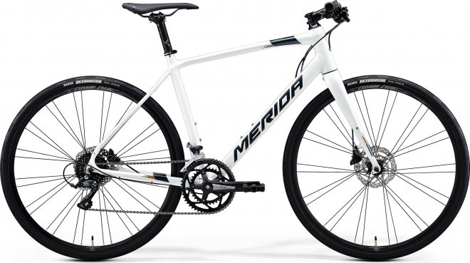 Велосипед Merida Speeder 200 (2020) White/Dark Silver/Gold