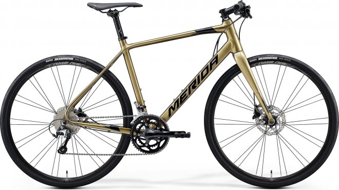 Велосипед Merida Speeder 300 (2020) Shiny Gold/Black