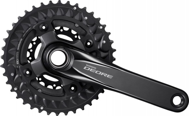 Система с интегрированным валом Shimano Deore FC-M6000-3, длина шатунов 175 мм