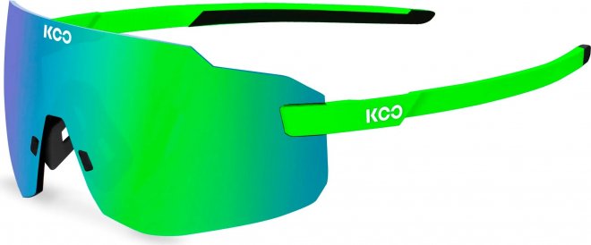 Очки спортивные Koo Supernova, ярко-зелёные Kask Lime/Green Mirror Lenses