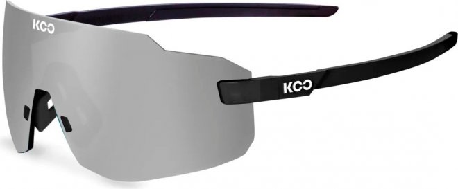 Очки спортивные Koo Supernova, чёрные с серой линзой Matte Black/Silver Mirror