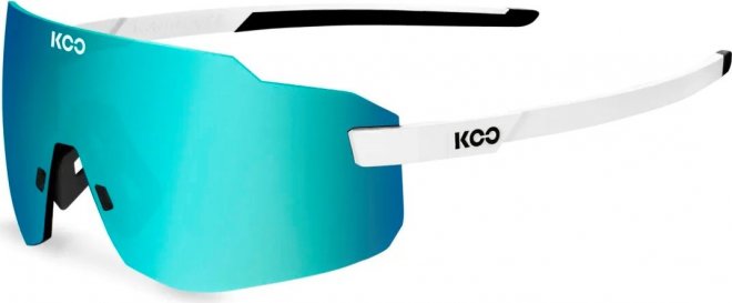 Очки спортивные Koo Supernova, белые с бирюзовой линзой White/Turquoise