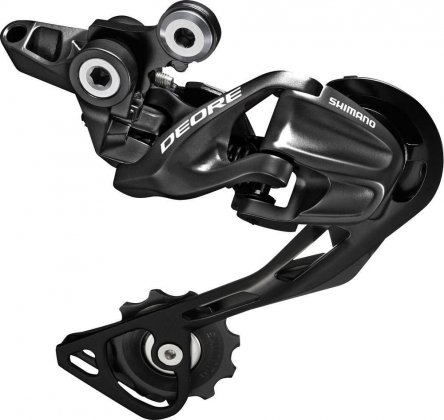 Переключатель скоростей задний Shimano Deore RD-M610-SGS, чёрный Black