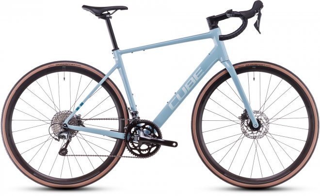 Велосипед Cube Attain Race (2025) Teal Grey/Ice
