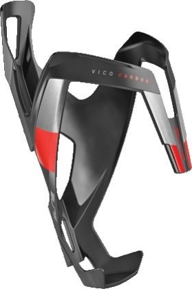 Флягодержатель Elite Vico Carbon, чёрно-красный Matte Red