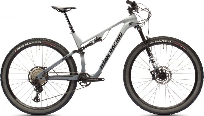 Велосипед Titan Racing Cypher Carbon Comp (2023) Grey/Dark Grey