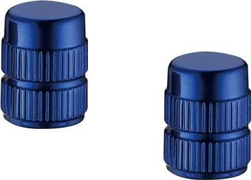 Колпачки на ниппель Token Schrader Valve Cap, синие Blue