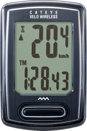 Велокомпьютер беспроводной CatEye Velo Wireless, чёрный Black