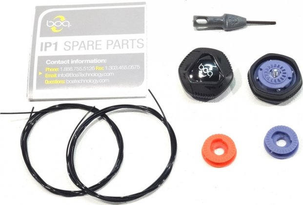 Комплект застёжек для обуви Scott BOA Reel & Lace Repl. Kit Boa IP1 B1, чёрный Black