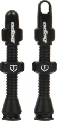 Ниппели для бескамерных ободов Hope Tubeless Valve Pair, длина 60 мм, чёрные Black