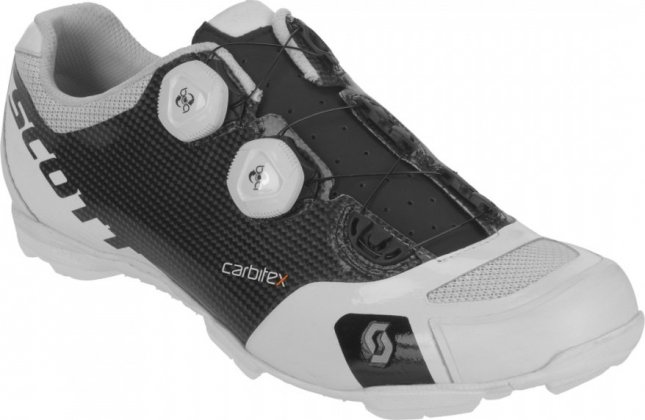 Велообувь Scott MTB RC SL Shoe, бело-чёрные Matte Black/Glossy White