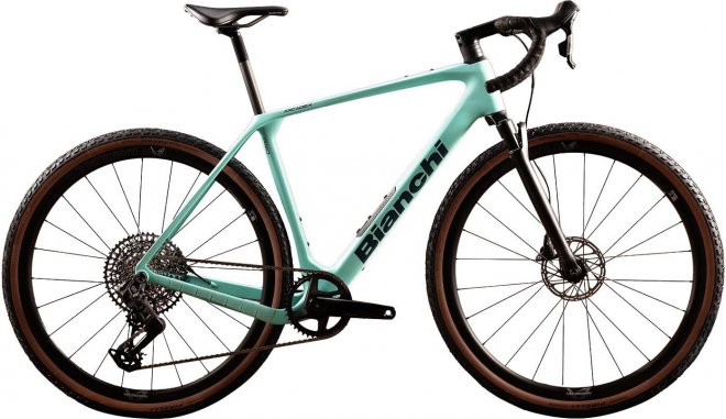 Велосипед Bianchi Arcadex Pro GRX 820/822 disc 1x12sp (2026) CK16/Green Water Matte