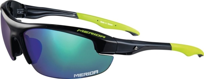 Очки спортивные Merida Sport Edition, чёрно-зелёные