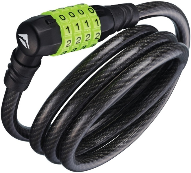 Замок тросовый кодовый Merida 4 Digits Combination Cable Lock GFL-123, 1200x10 мм