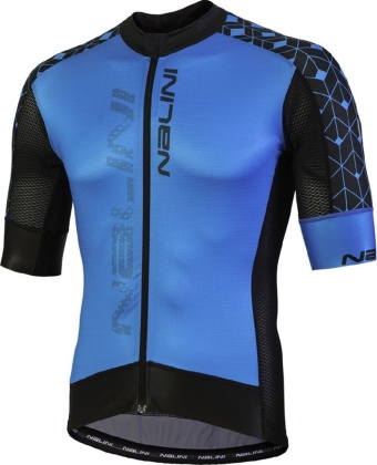 Джерси с коротким рукавом Nalini AHS Velocita Jersey, сине-чёрное 4200