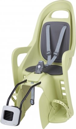 Детское велокресло на подседельную трубу Polisport Groovy FF - Child Bike Seat for Frames, светло-зелёное Light Green/Dark Grey